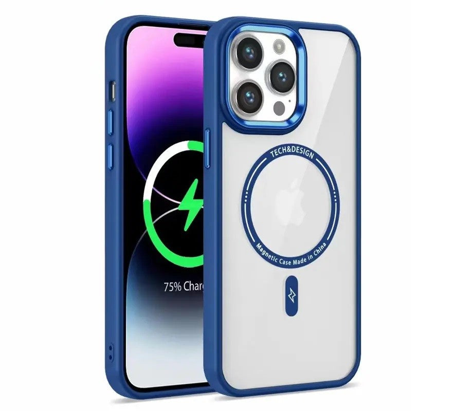 Magnetic Phone Case Wireless Charging Metal Frame for IPHONE 15 PLUS Magnetic Phone Case Wireless Charging Metal Frame for IPHONE 15 PLUS